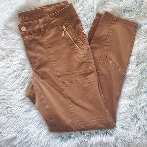 SZ 10 brown pants with gold embellishments